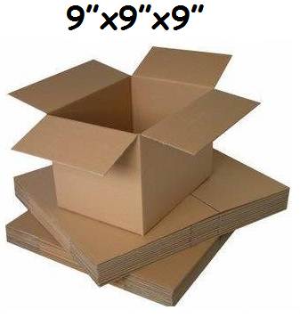 5 x Single Wall Cardboard Postal Mailing Boxes 9"x9"x9"